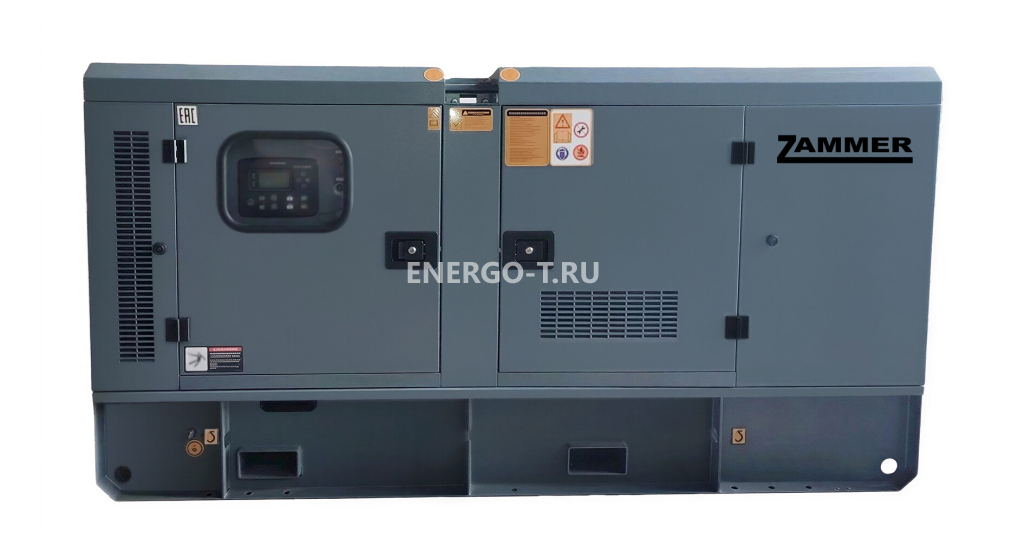 Дизельный генератор ZAMMER AD-640-Т400 Prof 12M26D792E200 в кожухе
