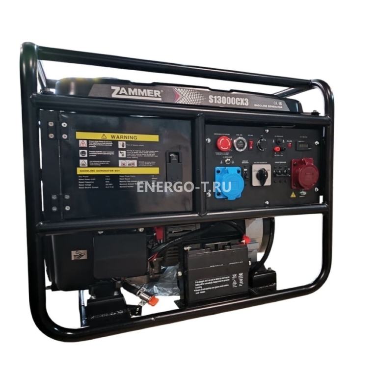 Бензиновый генератор ZAMMER S13000CX3 - 9,5кВт