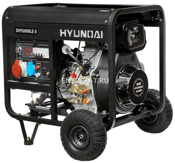 Дизельный генератор Hyundai DHY 6000LE-3 с АВР